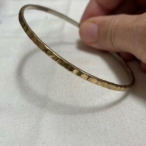 Vintage 5” inner circumference Wave Bangle Bracelet